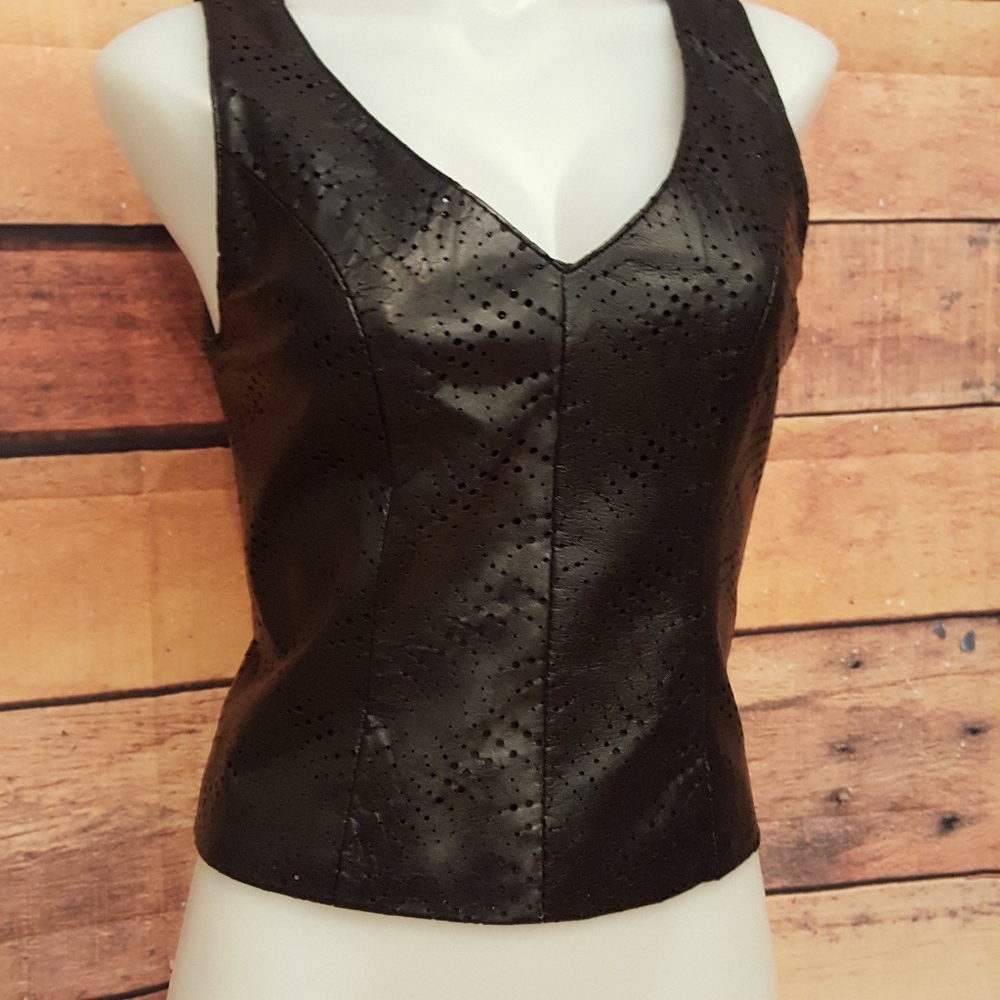 Genuine Leather Crop Top - Made in Canada 🇨🇦